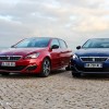 Photo Peugeot 308 GT Bleu Magnetic et Rouge Rubi - Essais 2015