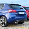 Photo face arrière Peugeot 308 GT Bleu Magnetic et Rouge Rubi -