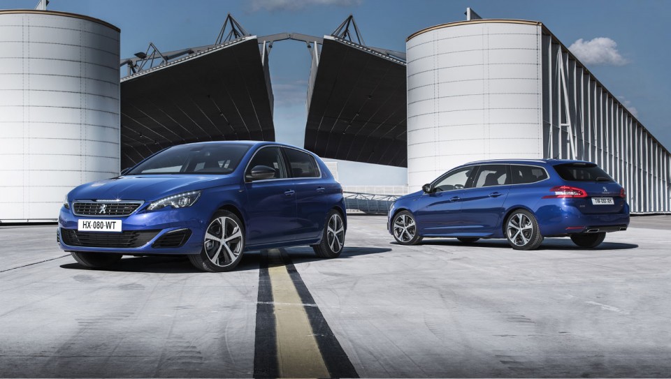 Photo Peugeot 308 GT et 308 SW GT Bleu Magnetic