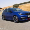 Photo essai Peugeot 308 GTi restylée Coupe Franche Bleu Magneti