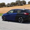 Photo essai Peugeot 308 GTi restylée Coupe Franche Bleu Magneti