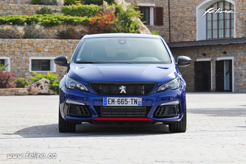 Photo essai face avant Peugeot 308 GTi restylée (2017)