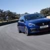 Photo 3/4 avant dynamique Peugeot 308 GTi restylée Coupe Franch