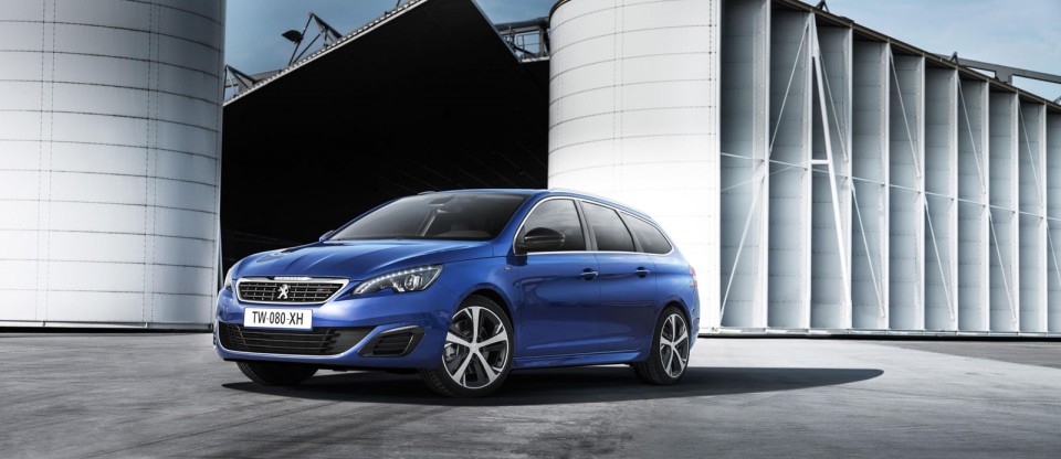 Photo officielle Peugeot 308 SW GT Bleu Magnetic