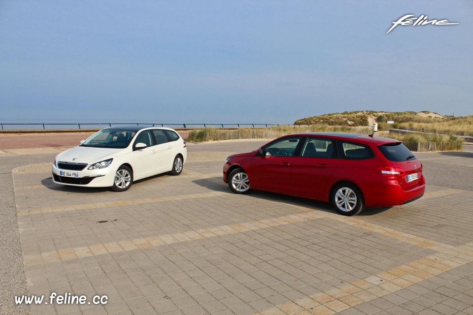 Photo Peugeot 308 SW II Business Pack Blanc Nacré & Rouge Rubi