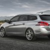 Photo 3/4 arrière statique Peugeot 308 SW II Féline Gris Artense