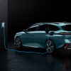 Photo officielle 3/4 arrière Peugeot 308 SW III Bleu Avatar break (2021)