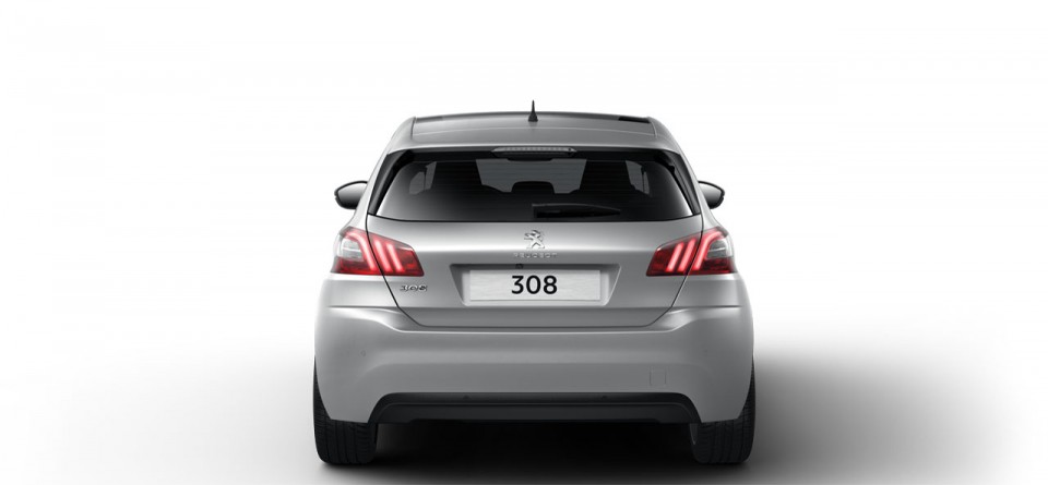 Photo vue arrière Peugeot 308 II Gris Aluminium - 04