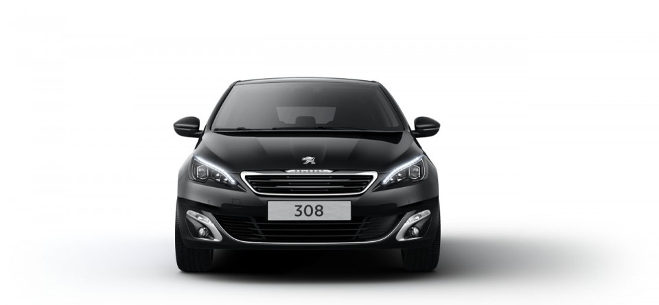 Photo face avant Peugeot 308 II Noir Perla Nera - 02