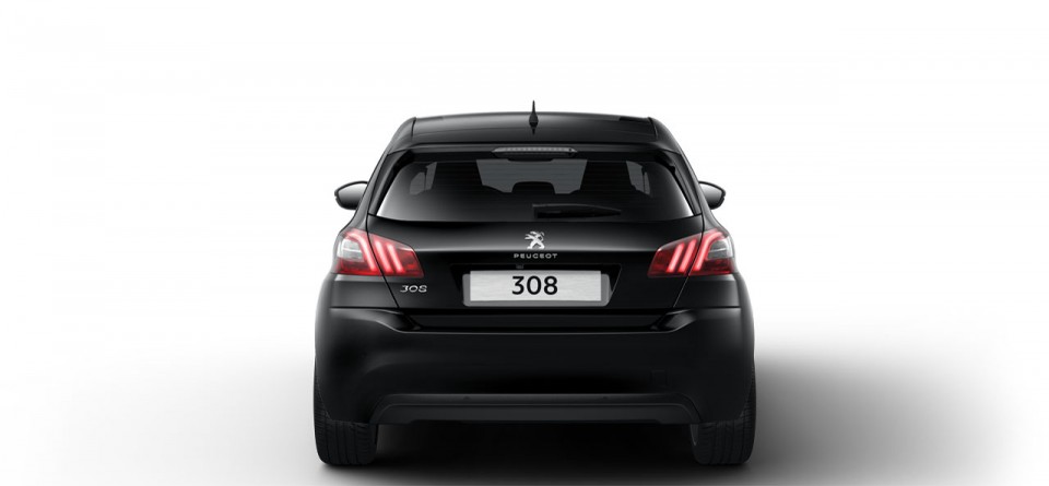 Photo vue arrière Peugeot 308 II Noir Perla Nera - 04