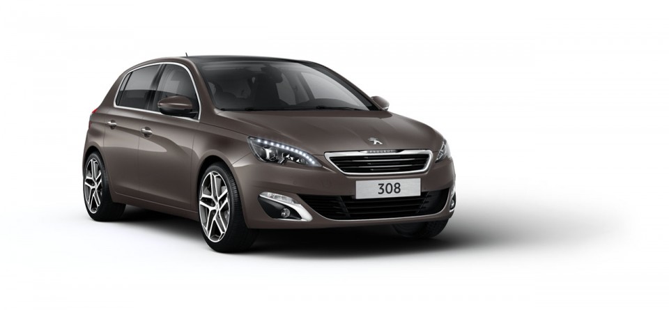 Photo 3/4 avant Peugeot 308 II Rich Oak - 01