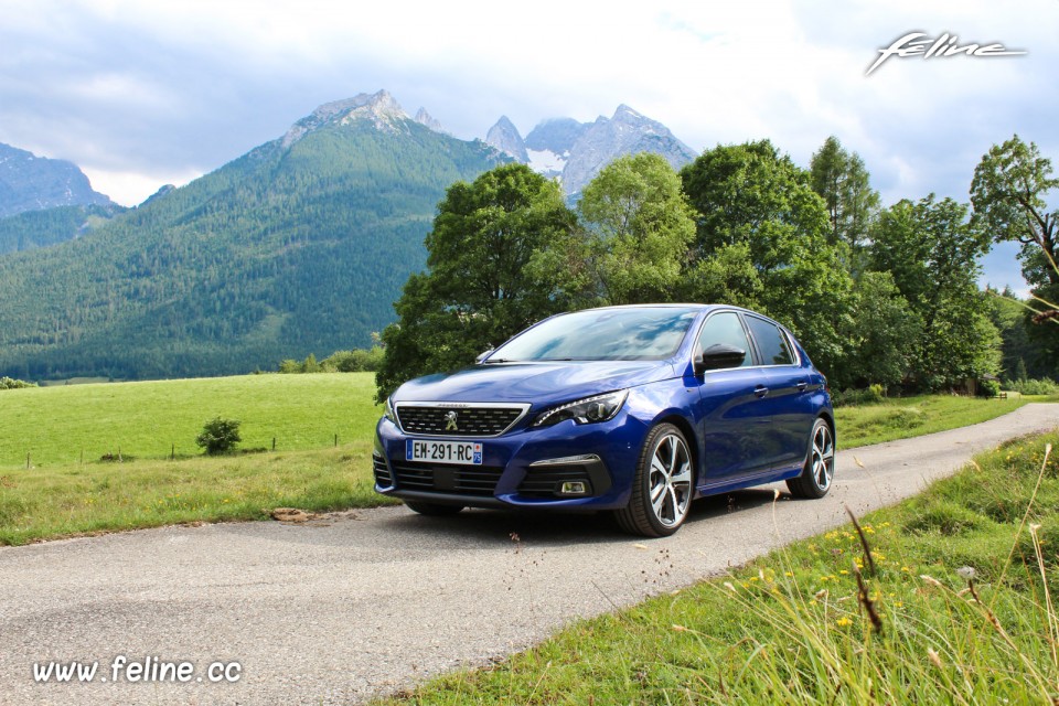 Photo 3/4 avant essai Peugeot 308 II GT restylée (2017)