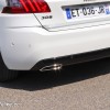 Photo double canule d'échappement chromée Peugeot 308 II GT Li