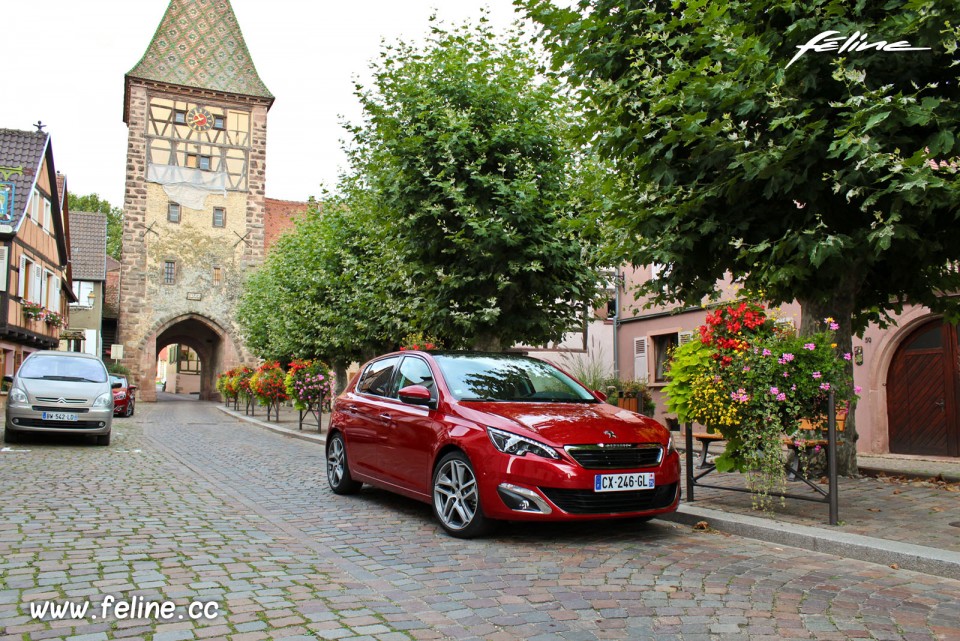 Photo essai Peugeot 308 II Féline Rouge Rubi 1.6 THP 155 -1-051