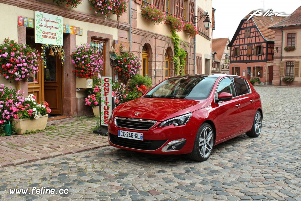 Photo essai Peugeot 308 II Féline Rouge Rubi 1.6 THP 155 -1-057