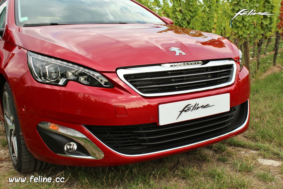 Photo bouclier avant Peugeot 308 II Féline Rouge Rubi 1.6 THP 155 -1-066