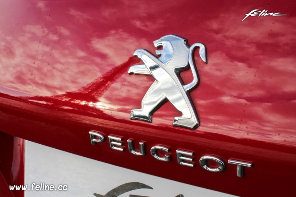 Photo sigle Peugeot coffre Peugeot 308 II Allure Rouge Rubi - 1.6 THP 125 ch BVM6 - 3-033