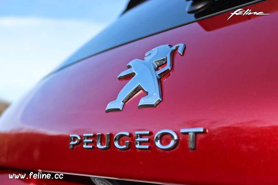 Photo emblème Peugeot coffre Peugeot 308 II Allure Rouge Rubi - 1.6 THP 125 ch BVM6 - 3-038
