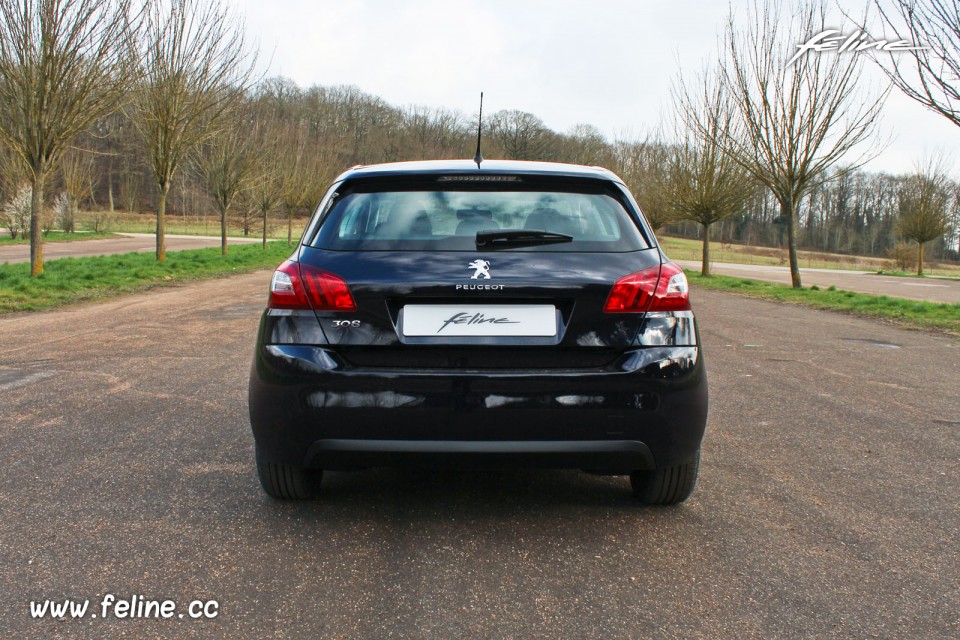 Photo face arrière Peugeot 308 II Access Dark Blue - 1.2 PureTe