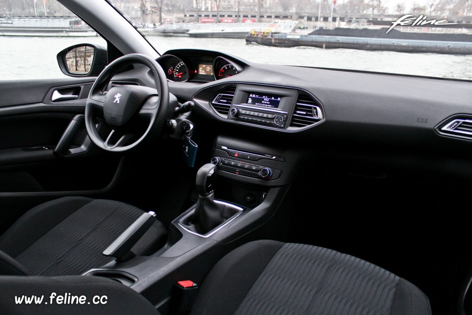 Photo intérieur tissu Metax Noir Mistral Peugeot 308 II Access