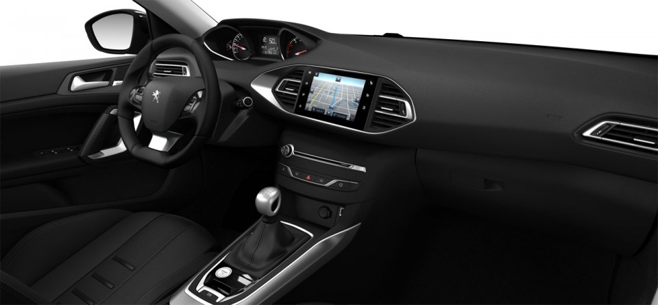 Intérieur Maille Marston Noire Mistral Peugeot 308 II Allure