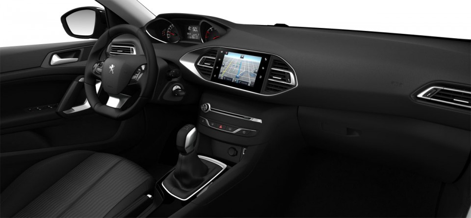 Intérieur Chaîne et trame Metax Noir Mistral surpiqué Peugeot 308 II Active