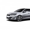 3/4 avant Peugeot 308 II Gris Aluminium (fond blanc) - 1-002