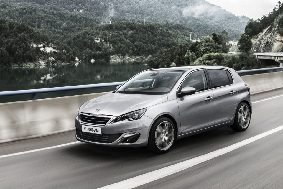 Photo dynamique Peugeot 308 II Féline Gris Artense - 2-084