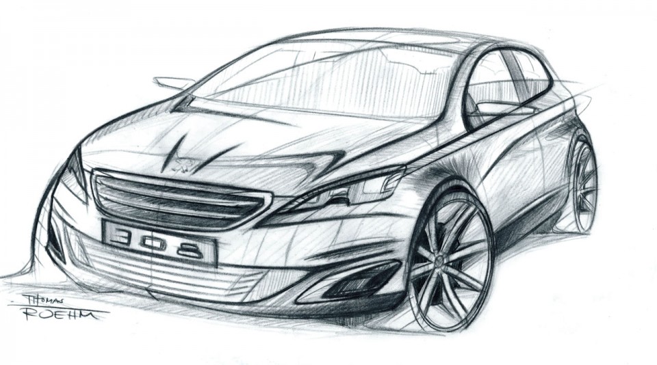 Photo croquis Peugeot 308 II - 2-129