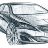 Photo croquis 3/4 avant Peugeot 308 II - 2-130