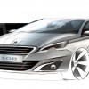 Photo sketch 3/4 avant Peugeot 308 II - 2-132