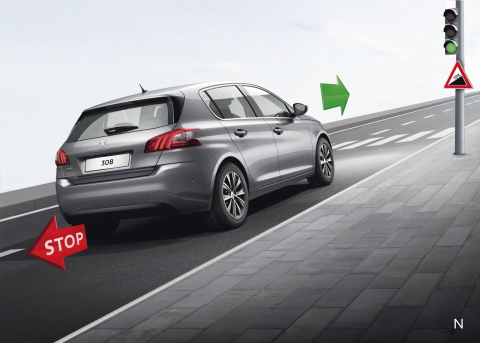 Hill Assist : Aide au démarrage en pente Peugeot 308 II - 2-154