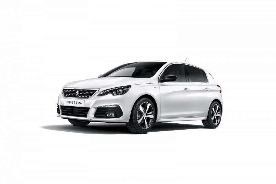 Photo officielle Peugeot 308 GT Line restylée (2017)