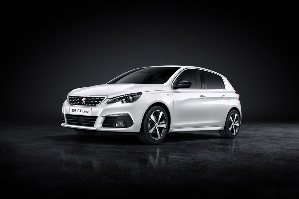 Photo officielle Peugeot 308 GT Line restylée (2017)