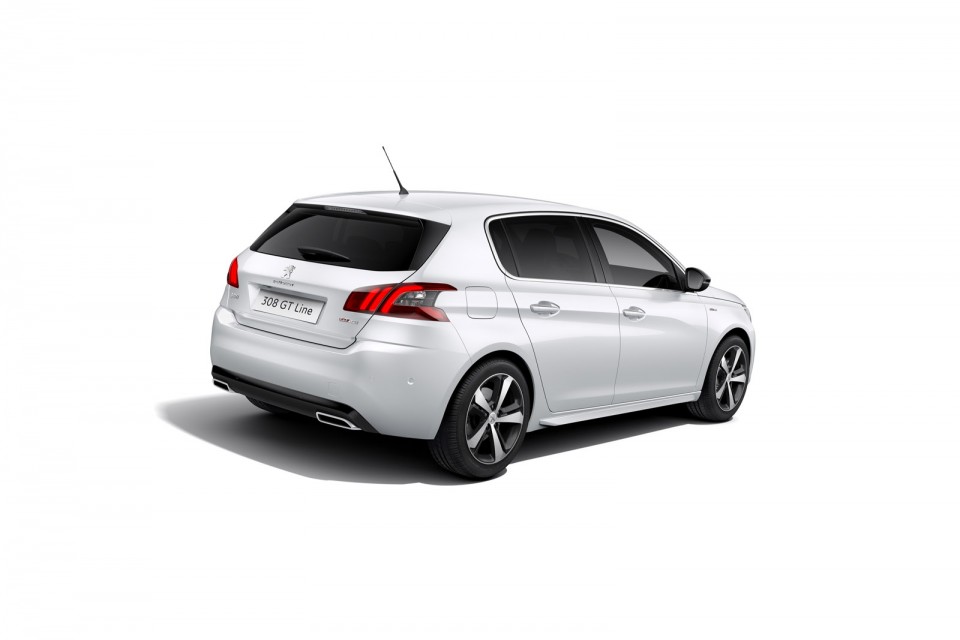 Photo officielle Peugeot 308 GT Line restylée (2017)