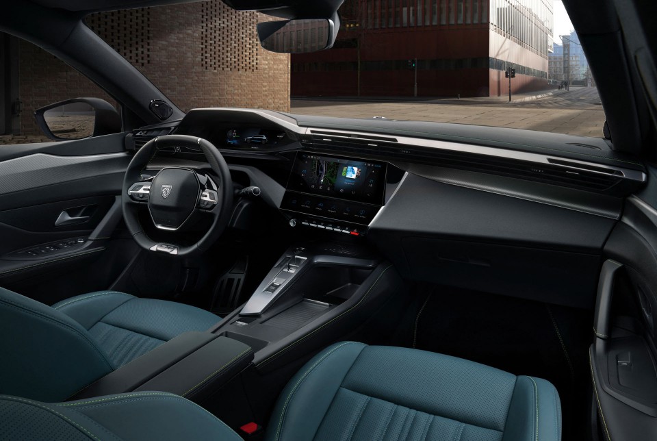 Photo intérieur Cuir Nappa Bleu Peugeot 308 III HYbrid (2021)