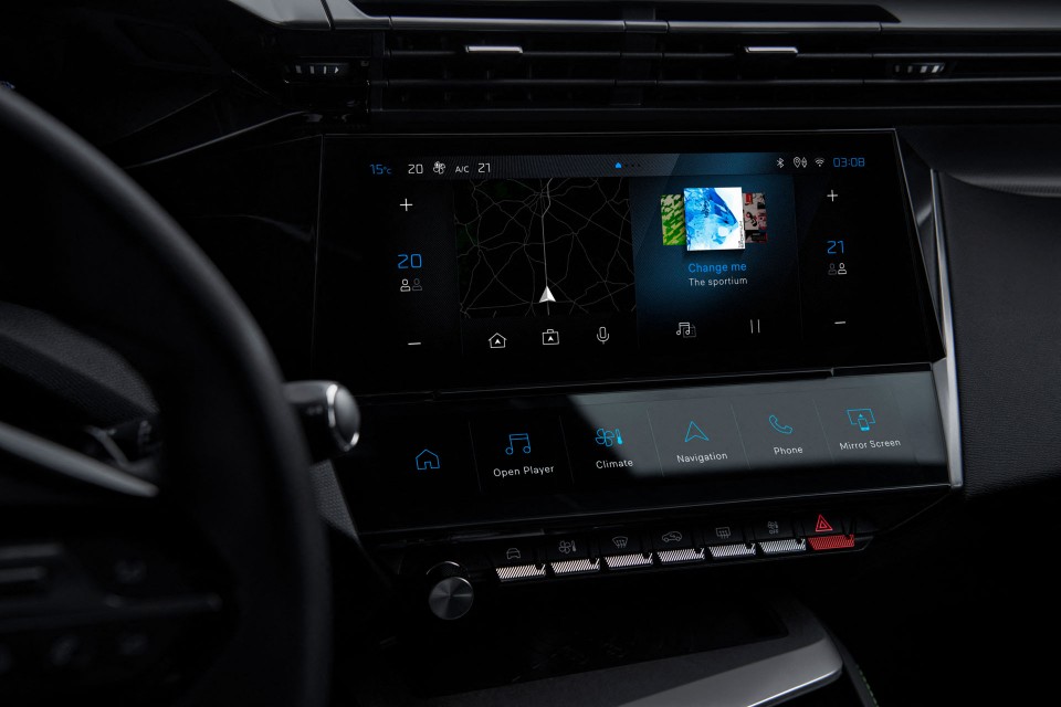 Photo système multimédia Peugeot i-Connect Advanced (IVI) Peugeot 308 III (2021)