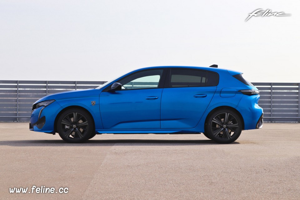 Photo profil Peugeot 308 III GT HYbrid 225 Bleu Vertigo (2021)