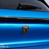 Photo emblème Lion coffre Peugeot 308 III GT HYbrid 225 Bleu Ve