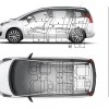 Dimensions intérieures Peugeot 5008 I phase 2 (2013) - 1-020