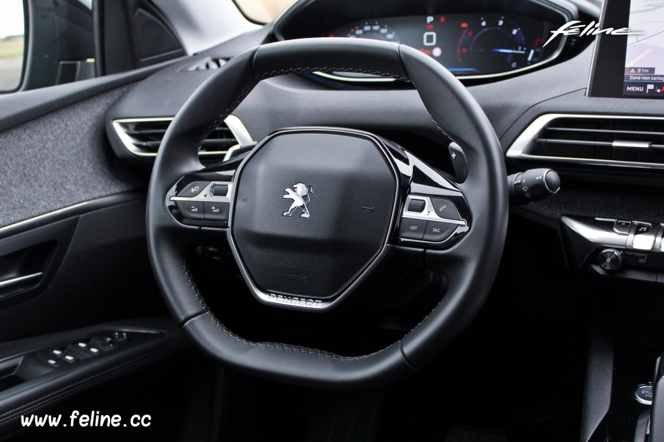 Tapis De Coffre Pour Peugeot 5008 II 7 Places (2017-2022) - En Cuir Synthétique Noir, Protection Anti-rayures, Antidérapant - Facile à Nettoyer