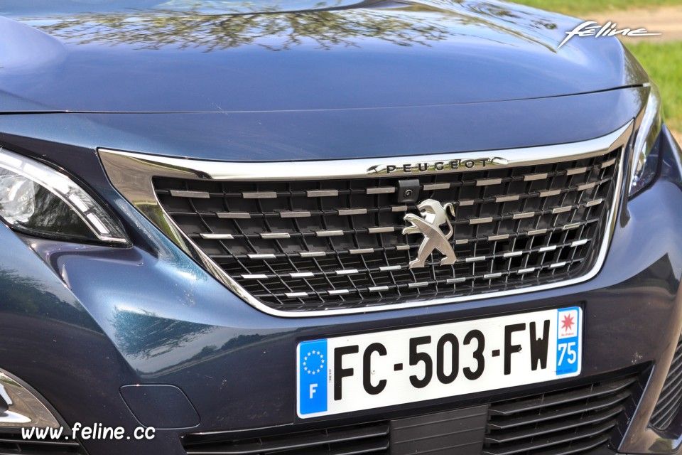 Photo calandre avant chromée Peugeot 5008 II GT Line PureTech 1