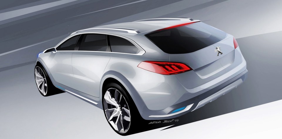 Photo officielle design sketch Peugeot 508 RXH I - 1-029