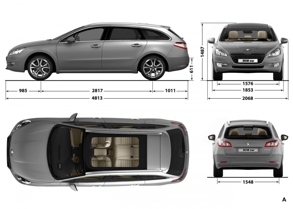 Photo dimensions extérieures Peugeot 508 SW I - 1-021