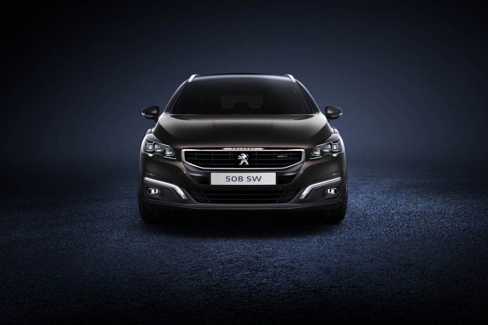 Photo officielle face avant Peugeot 508 SW restylée (phase 2) -