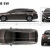 Dimensions extérieures Peugeot 508 SW restylée (2014)