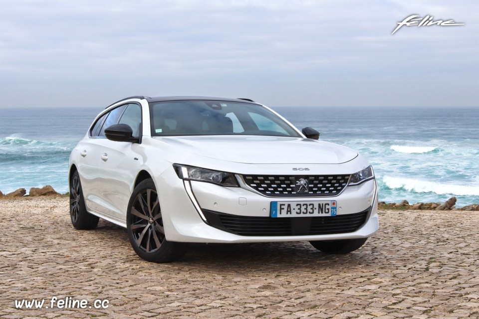 Photo 3/4 avant nouvelle Peugeot 508 SW II (2019)