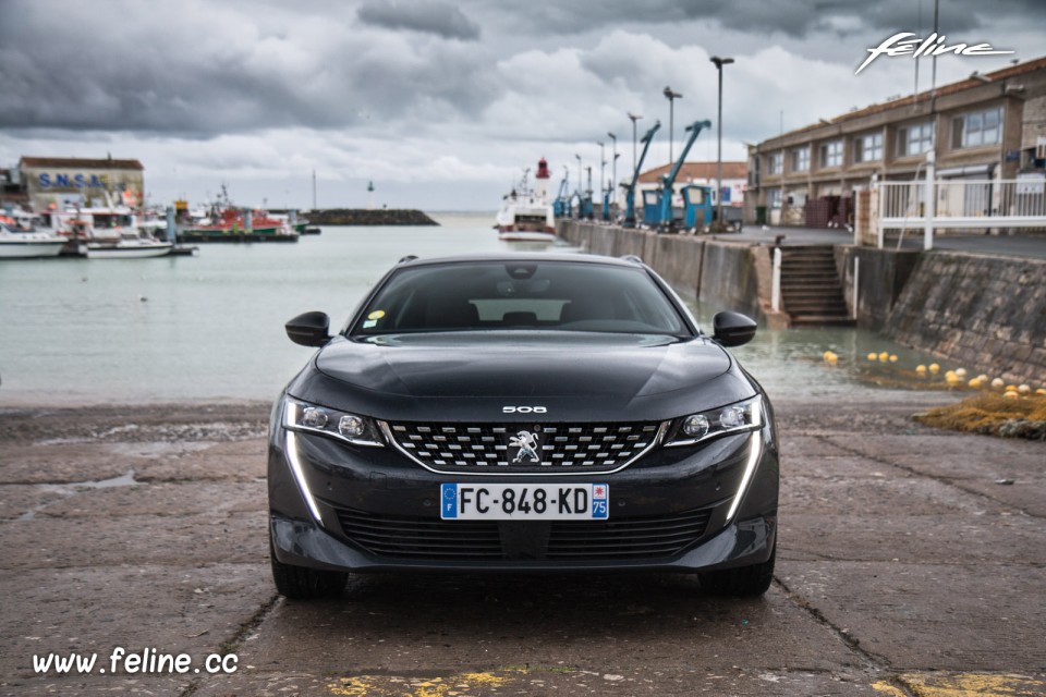 Photo face avant Peugeot 508 SW II GT BlueHDi 180 EAT8 (2019)