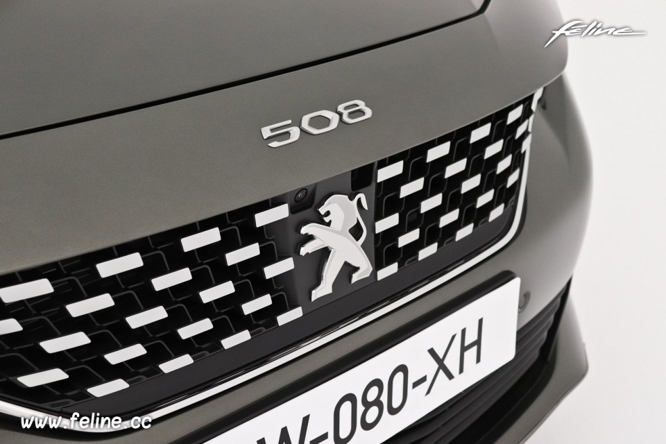 Photo sigle de calandre Peugeot 508 SW II GT Gris Amazonite (201
