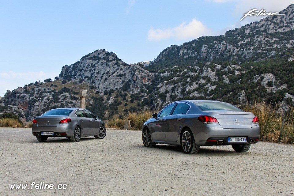 Photo essai Peugeot 508 GT restylées Gris Artense